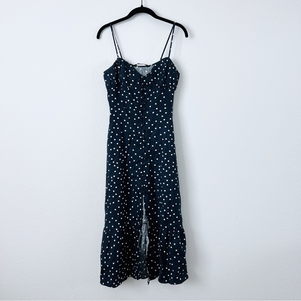 Zara Polka Dot Midi Dress
